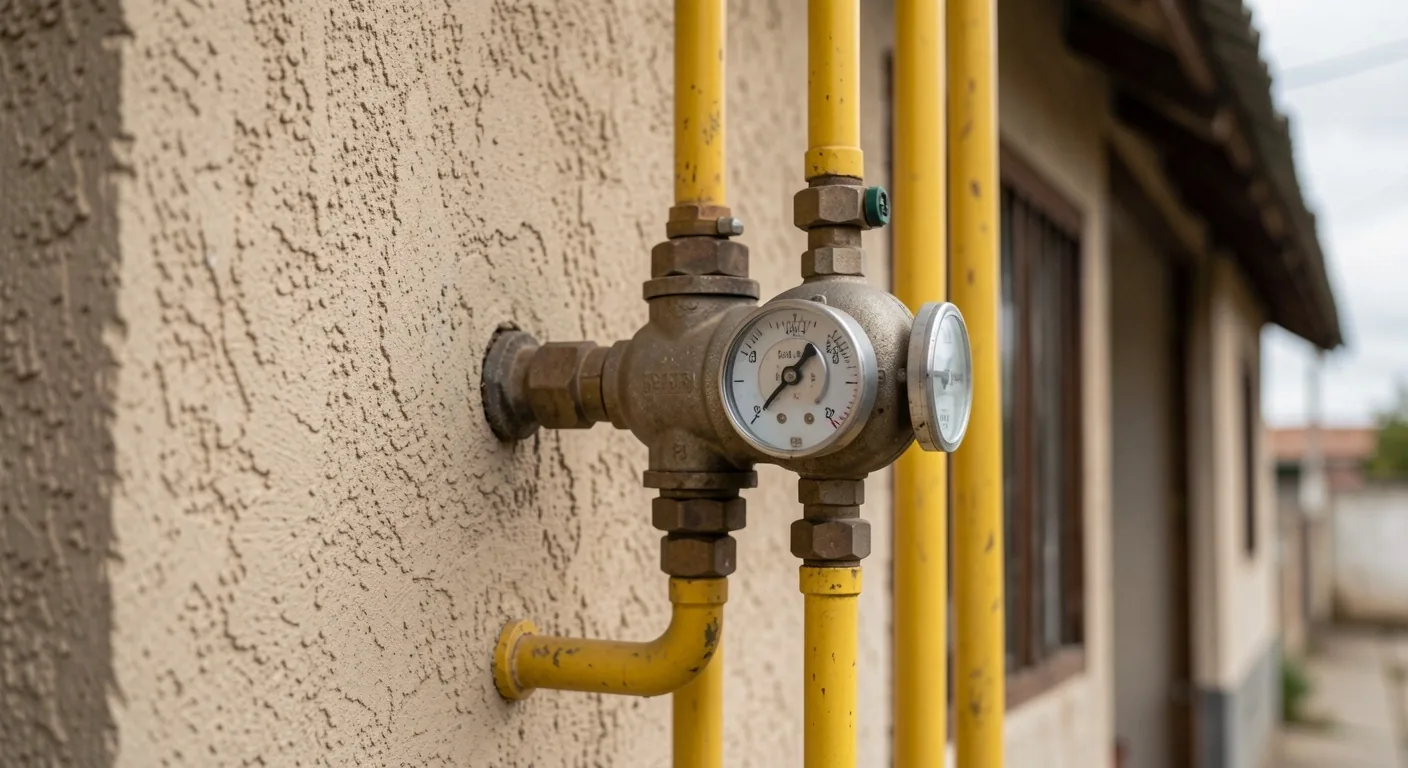 Medidor de gas residencial en Argentina