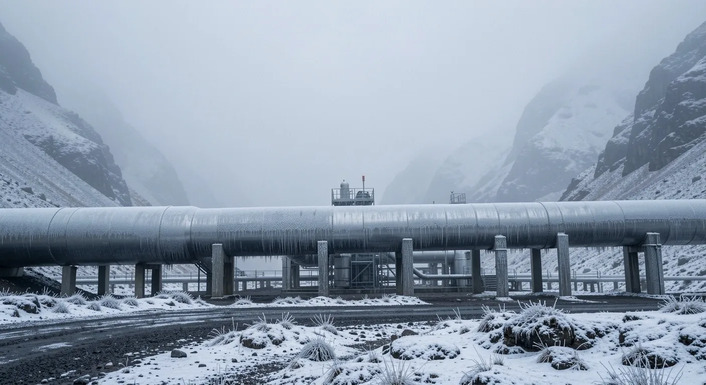 Infraestructura energética en zona de clima extremo